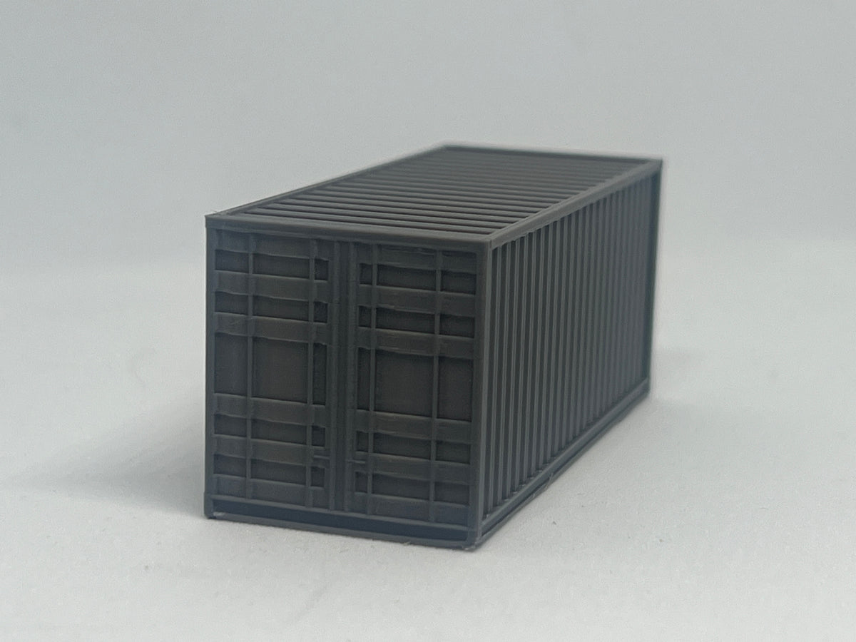 20ft shipping containers, pack of 4, model railway wagon load