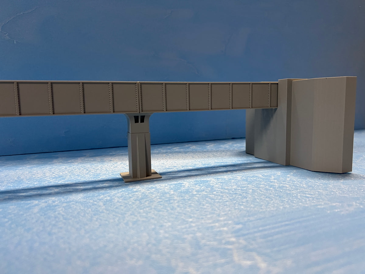 Railway girder bridge kit for a model railway layout