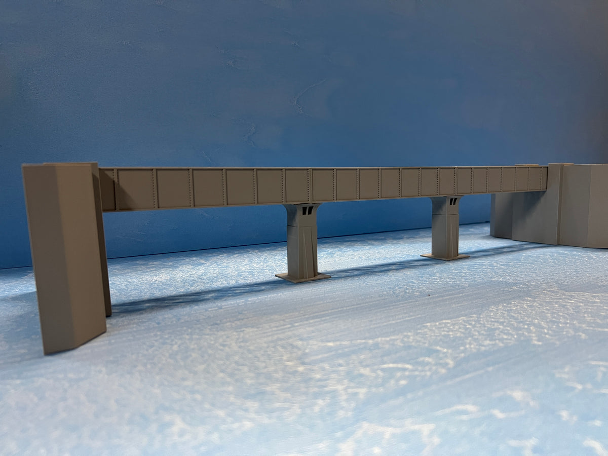 Railway girder bridge kit for a model railway layout