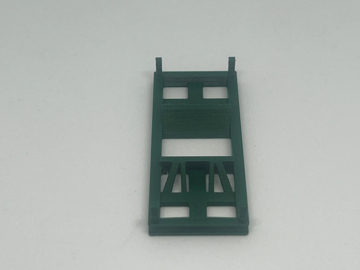 Spool carriers and spool carrier frames, model railway wagon load