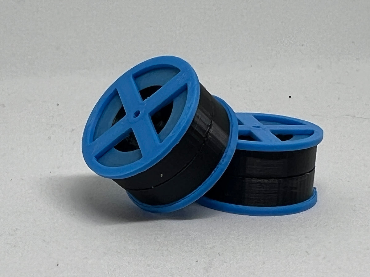 HO scale cable drums, pack of 2, for model railway scenery