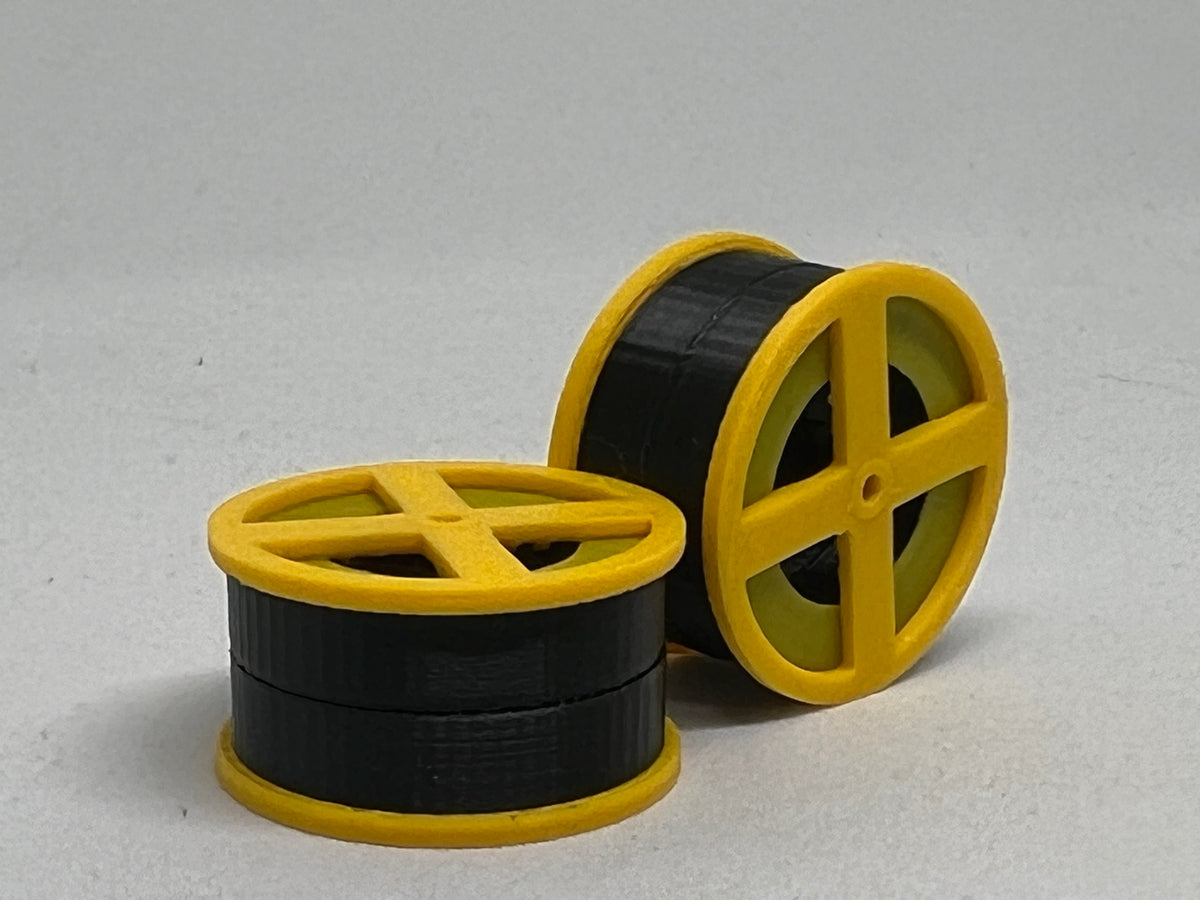 HO scale cable drums, pack of 2, for model railway scenery