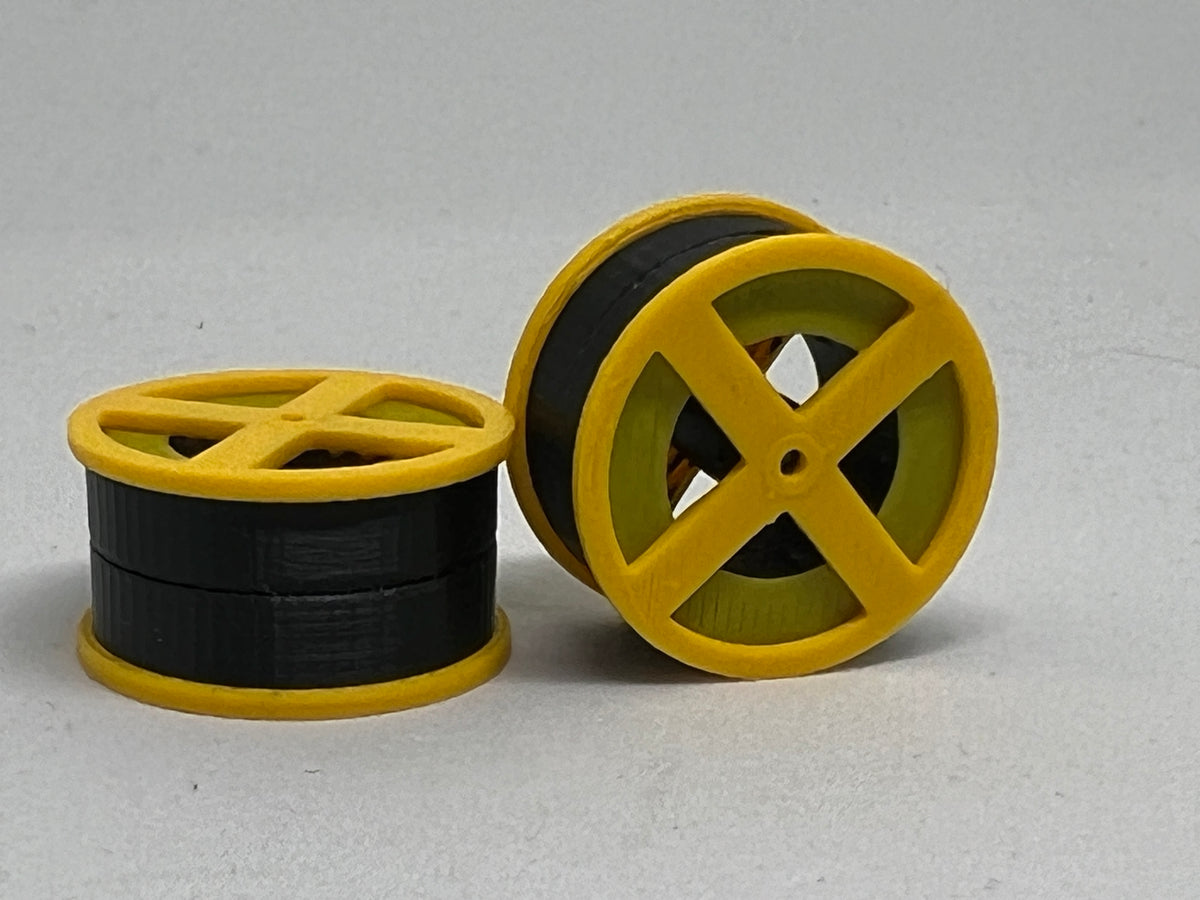HO scale cable drums, pack of 2, for model railway scenery