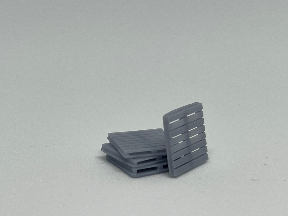 Australian standard wood pallets, pack of 20, unpainted model railway scenery