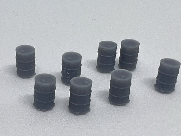44 gallon oil drums, pack of 24, unpainted model railway scenery